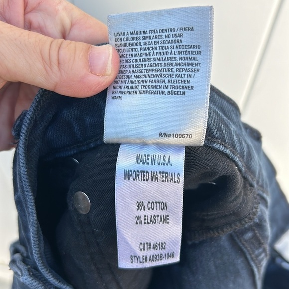 AGOLDE 90's High Rise Straight Leg Button Fly Jeans Sz 27 - Picture 6 of 8